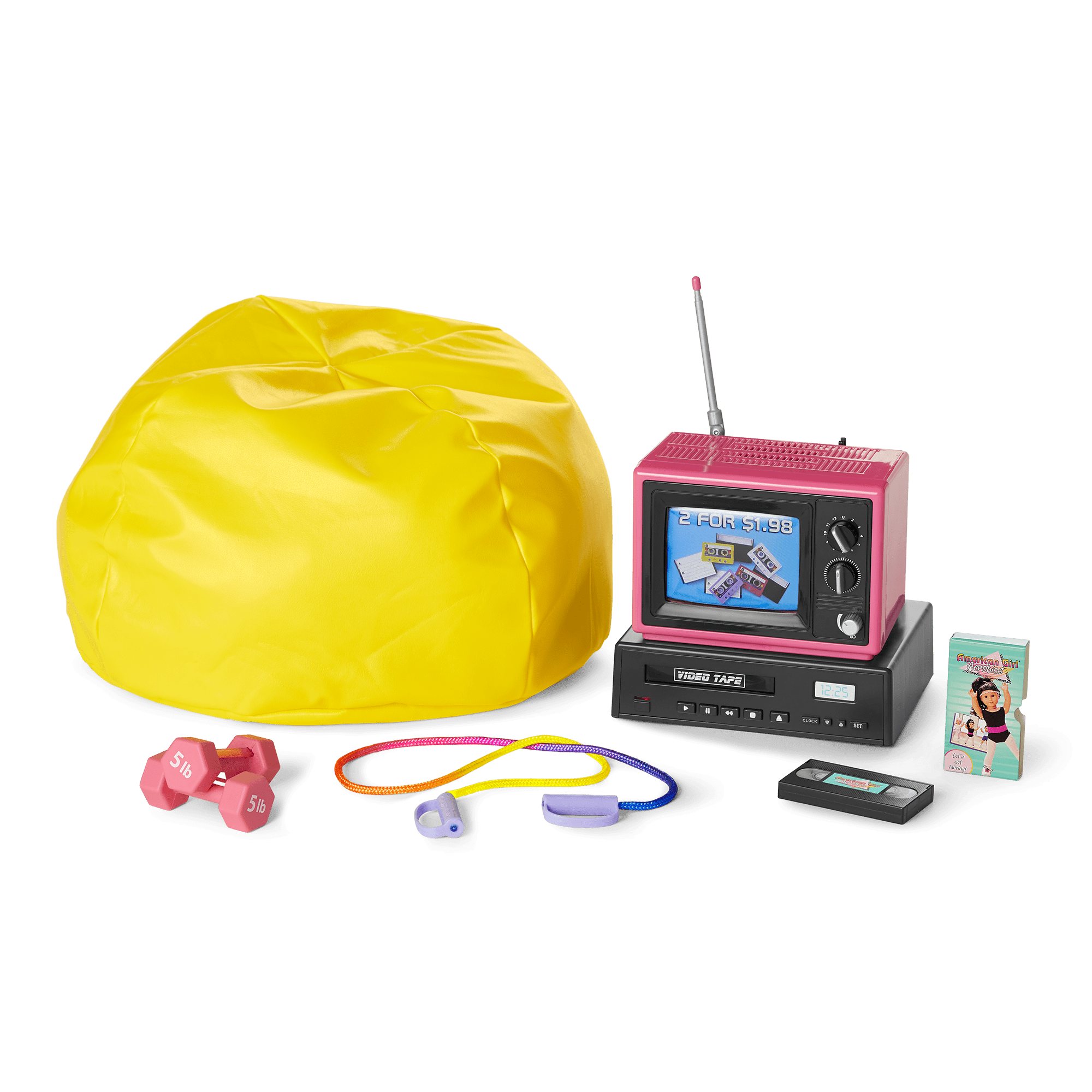 Courtney's™ TV & Fitness Accessories for 18-inch Dolls (Historical Characters)