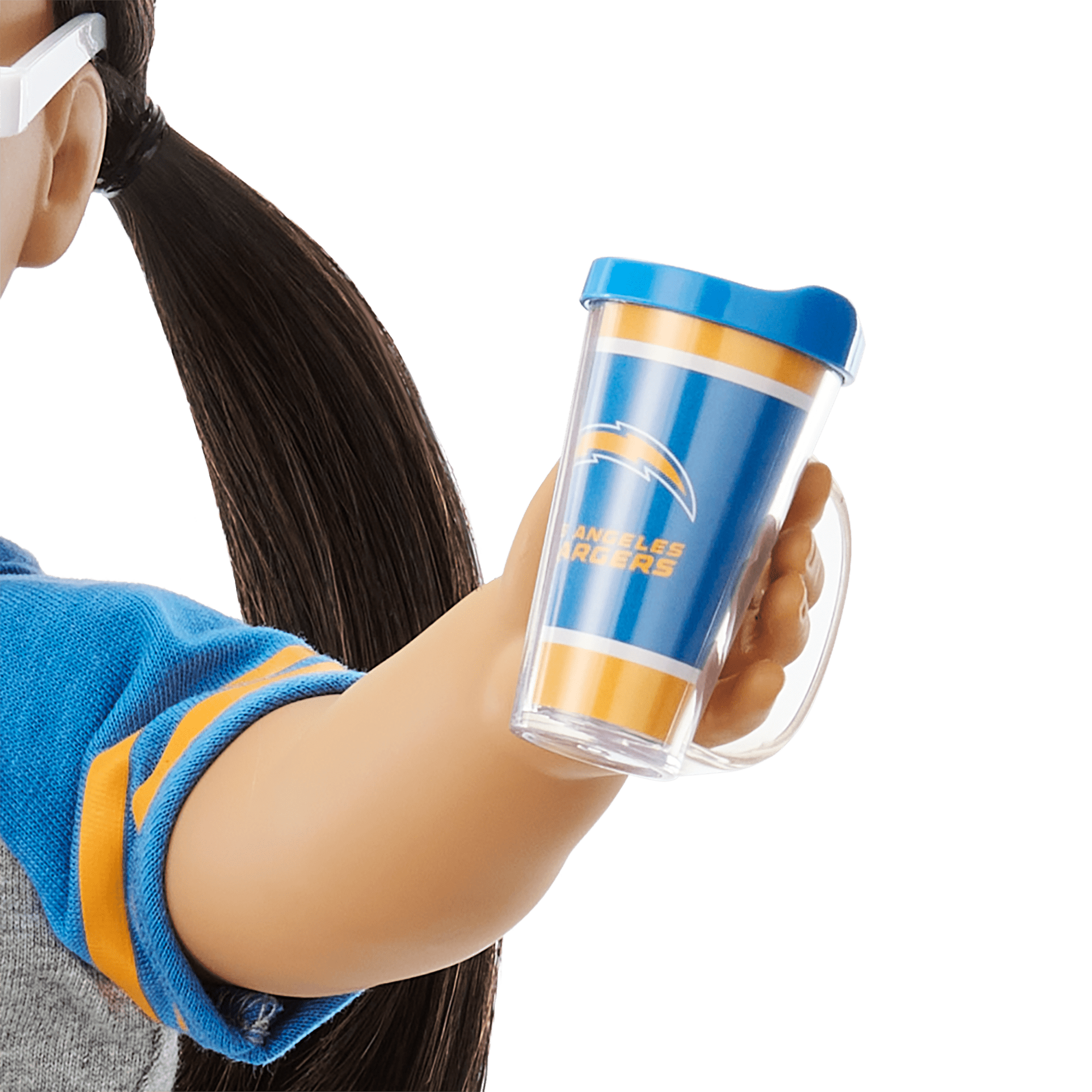 American Girl® x NFL Los Angeles Chargers Fan Outfit & Accessories for 18-inch Dolls - Image 7