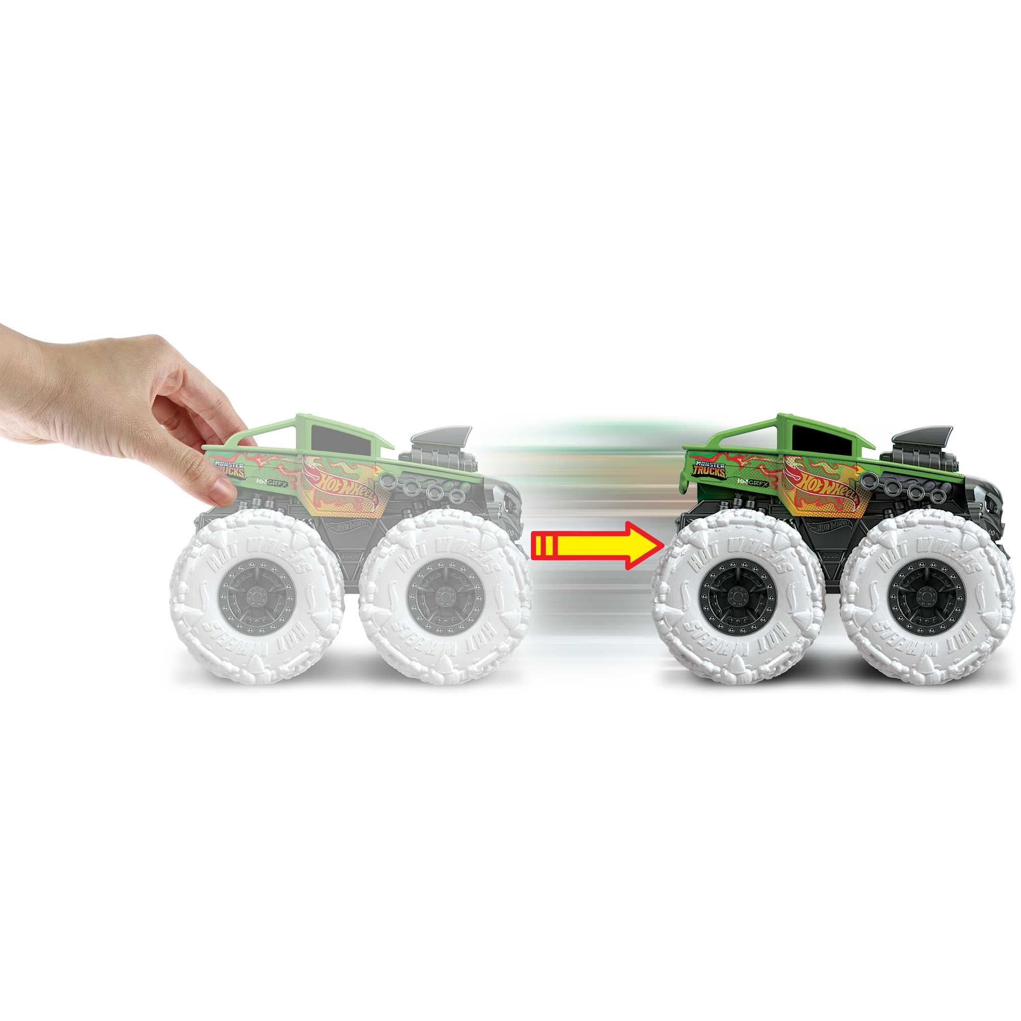 Hot Wheels Monster Trucks Vehículo de Juguete Llantas Todo Terreno Escala 1:43 - Image 3