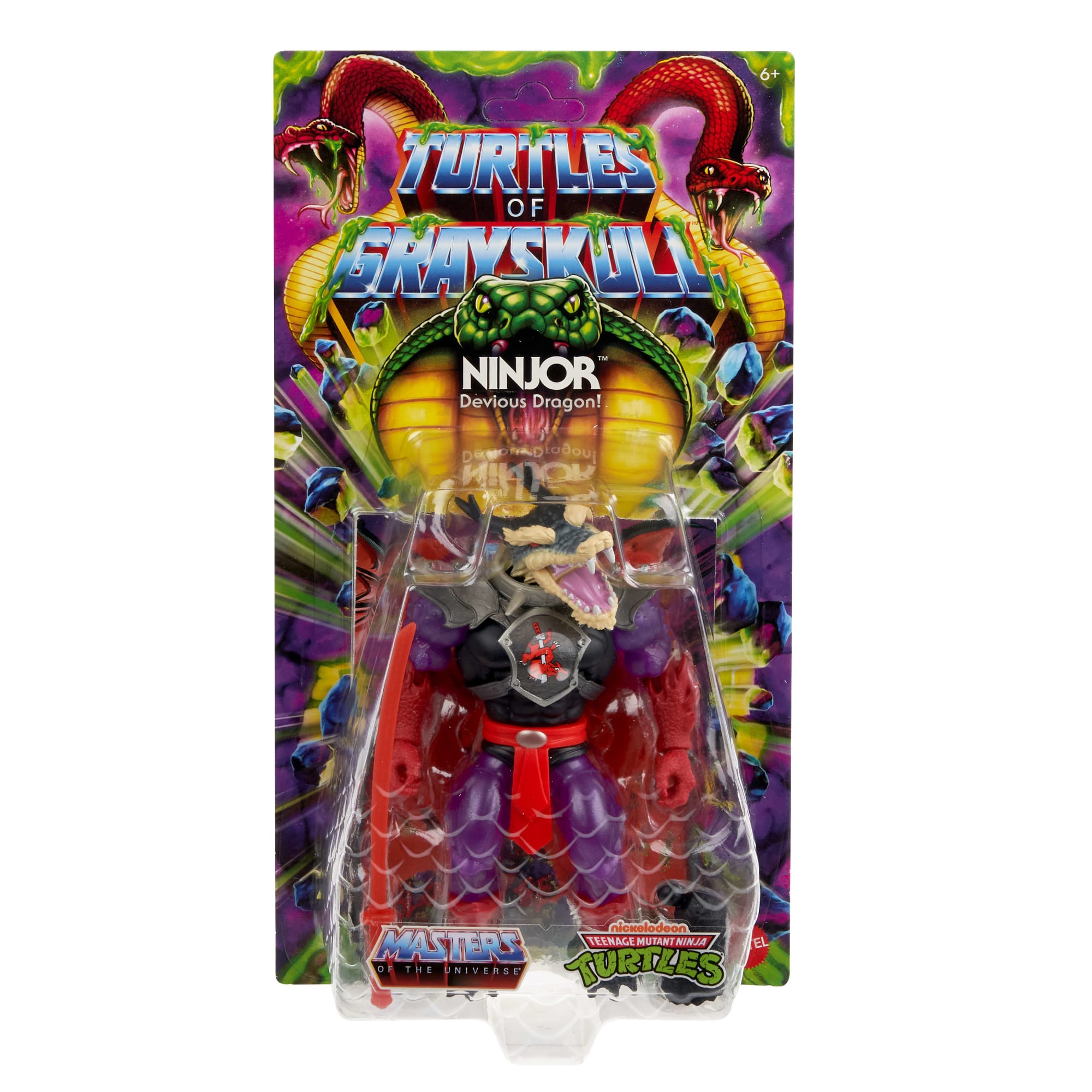 Masters of the Universe Turtles of Grayskull Figura de Acción Mutated Ninjor de 5.5 pulgadas - Image 2