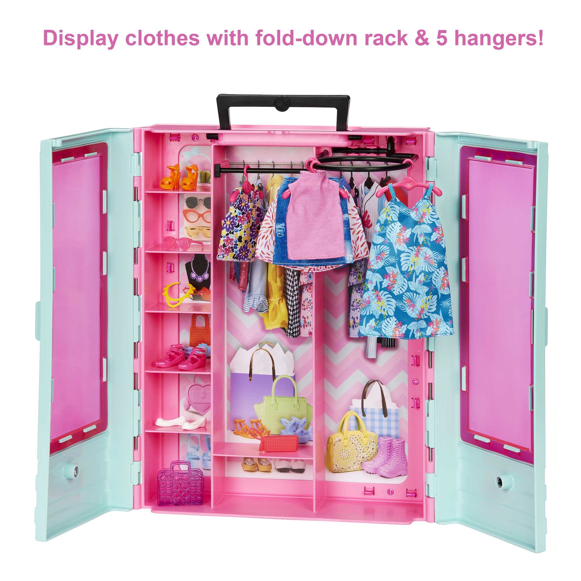 Barbie Closet Playset With 3 Outfits & Accessories. 3 To 8 Years - Image 4