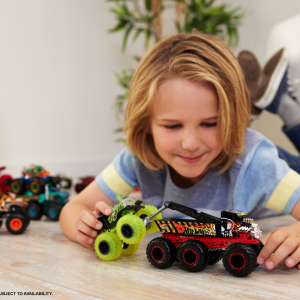 Hot Wheels Monster Trucks Big Rigs. 1:64 Scale Die-Cast Toy Truck With 6 Wheels
