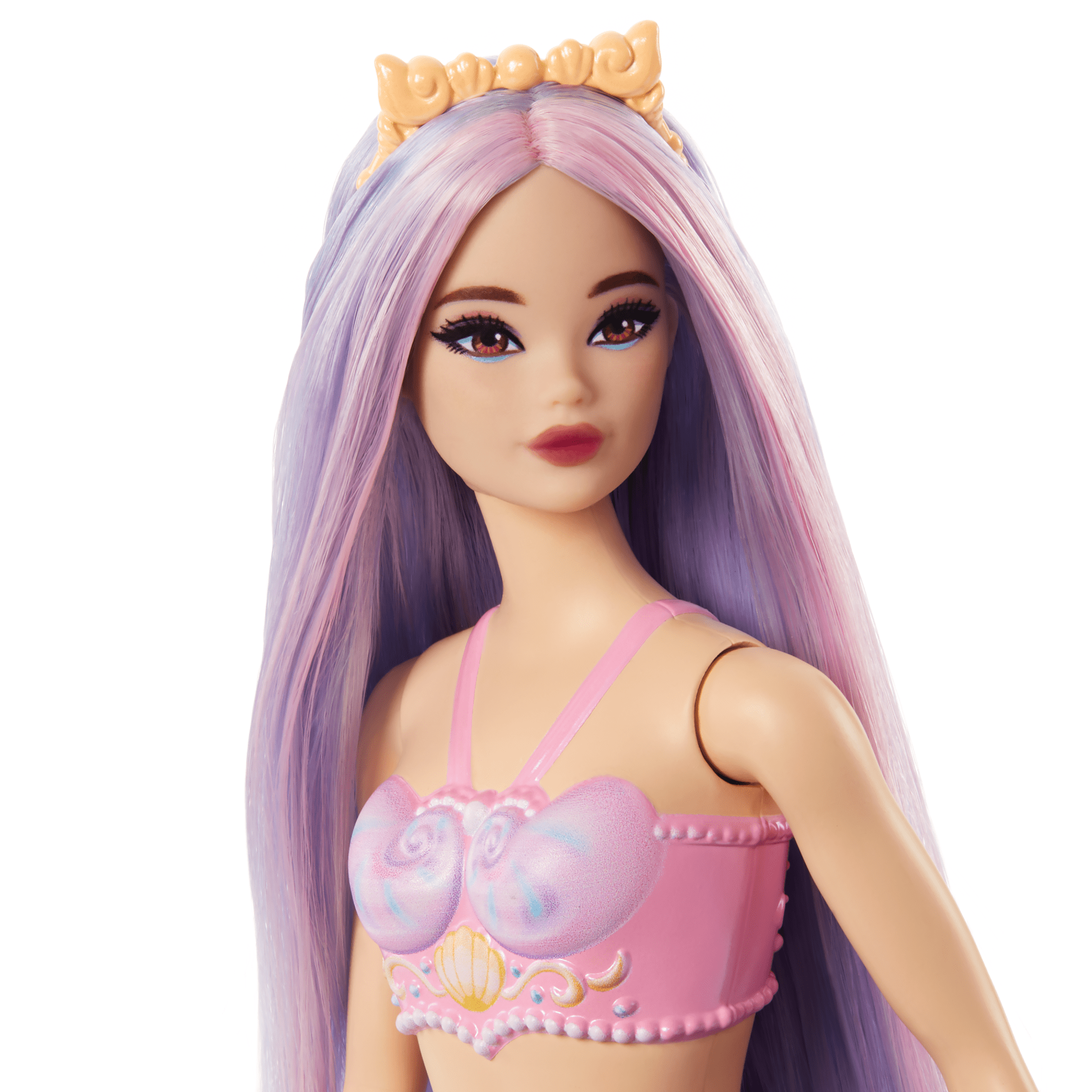 Barbie Fantasía Muñeca Sirena Cabello Lila - Image 2