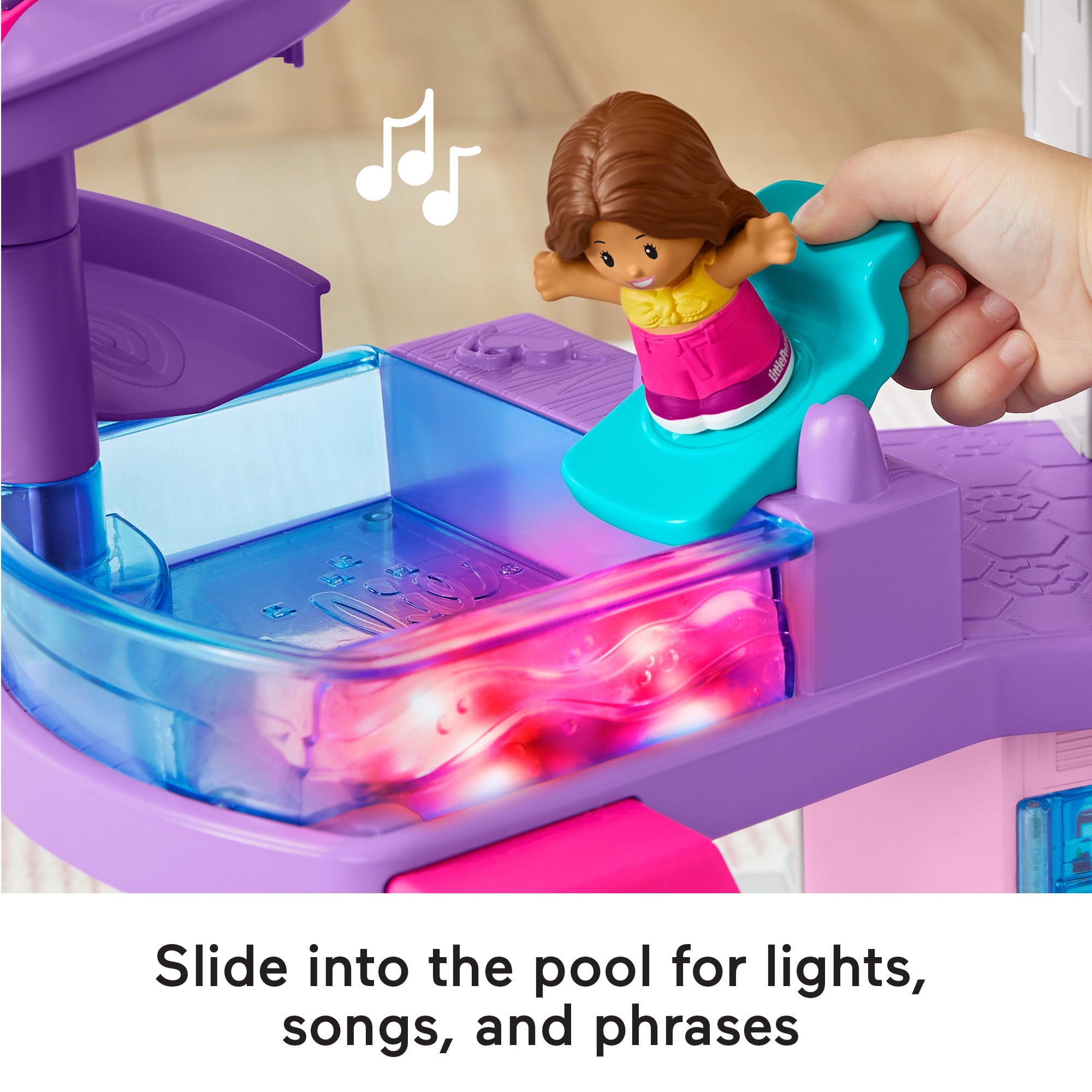 Fisher-Price Little People Barbie Little Dreamhouse Toddler Playset With Music & Lights. 7 Pieces - Image 4