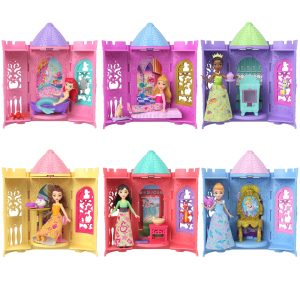 Princesses Disney Tourelle Surprise Petite Poupée. 5 Surprises