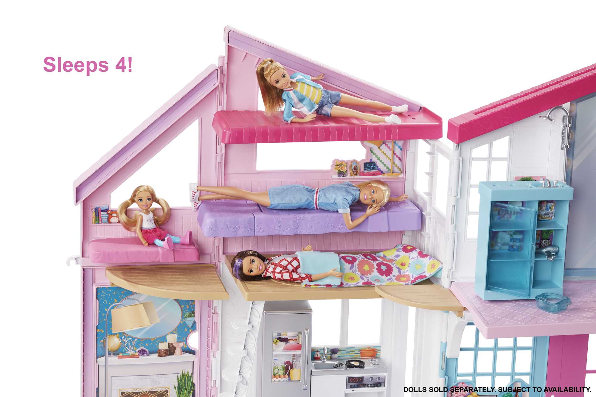 Barbie Malibu House Dollhouse Playset With 25+ Furniture And Accessories (6 Rooms) - Image 5