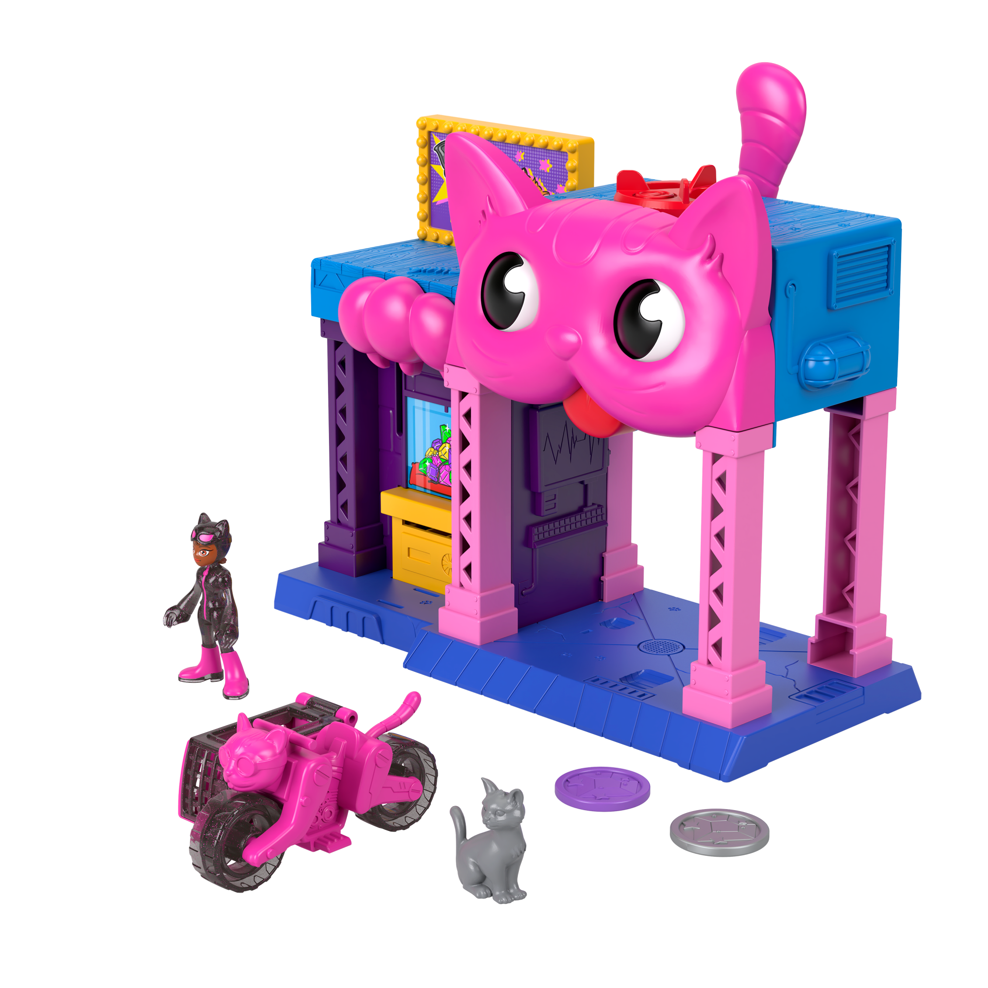 Imaginext Dc Super Friends Maison de Jeu de Catwoman. Figurine. Acc. - Image 5