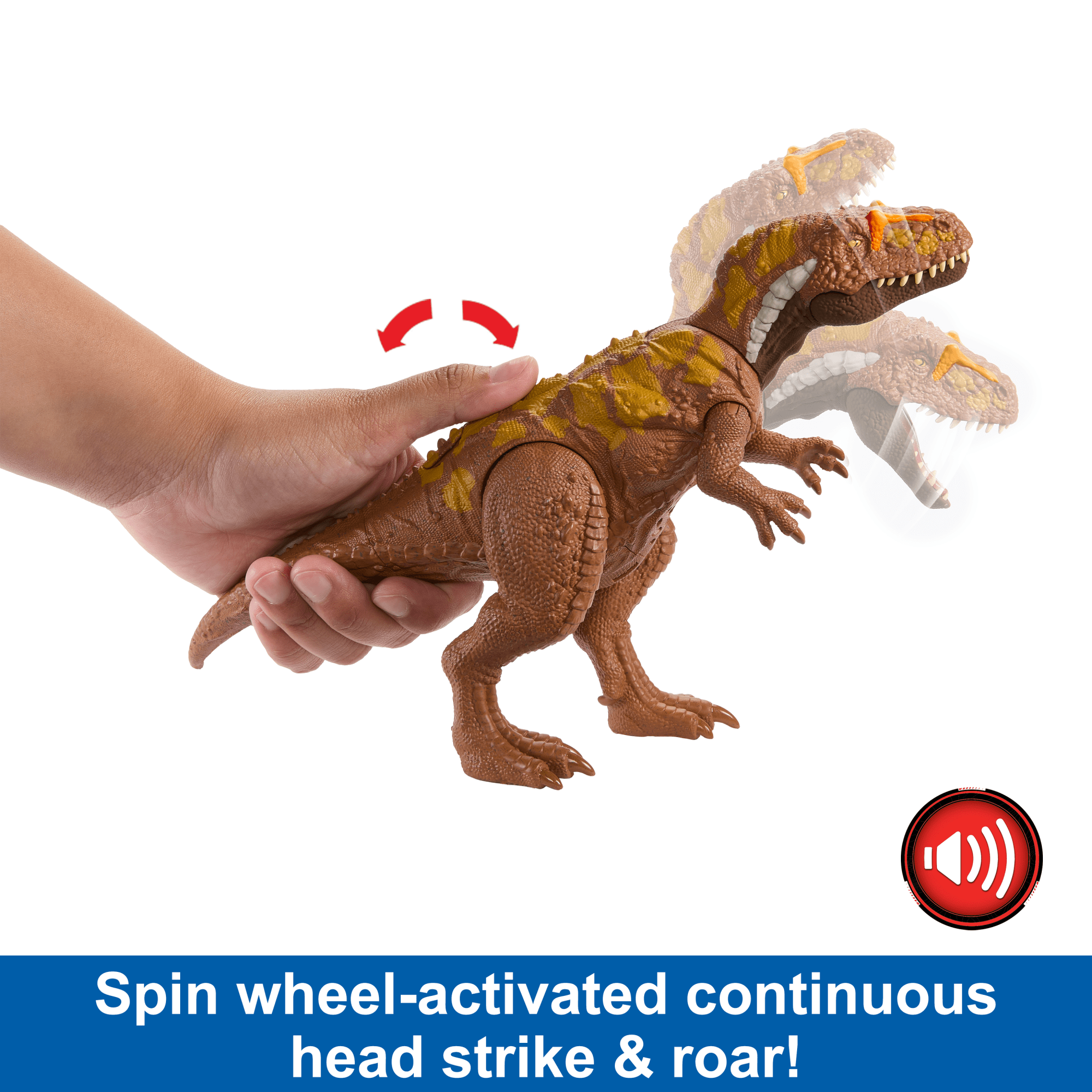 Jurassic World Wild Roar Dinosaur. MEGAlosaurus Action Figure Toy With Sound - Image 3