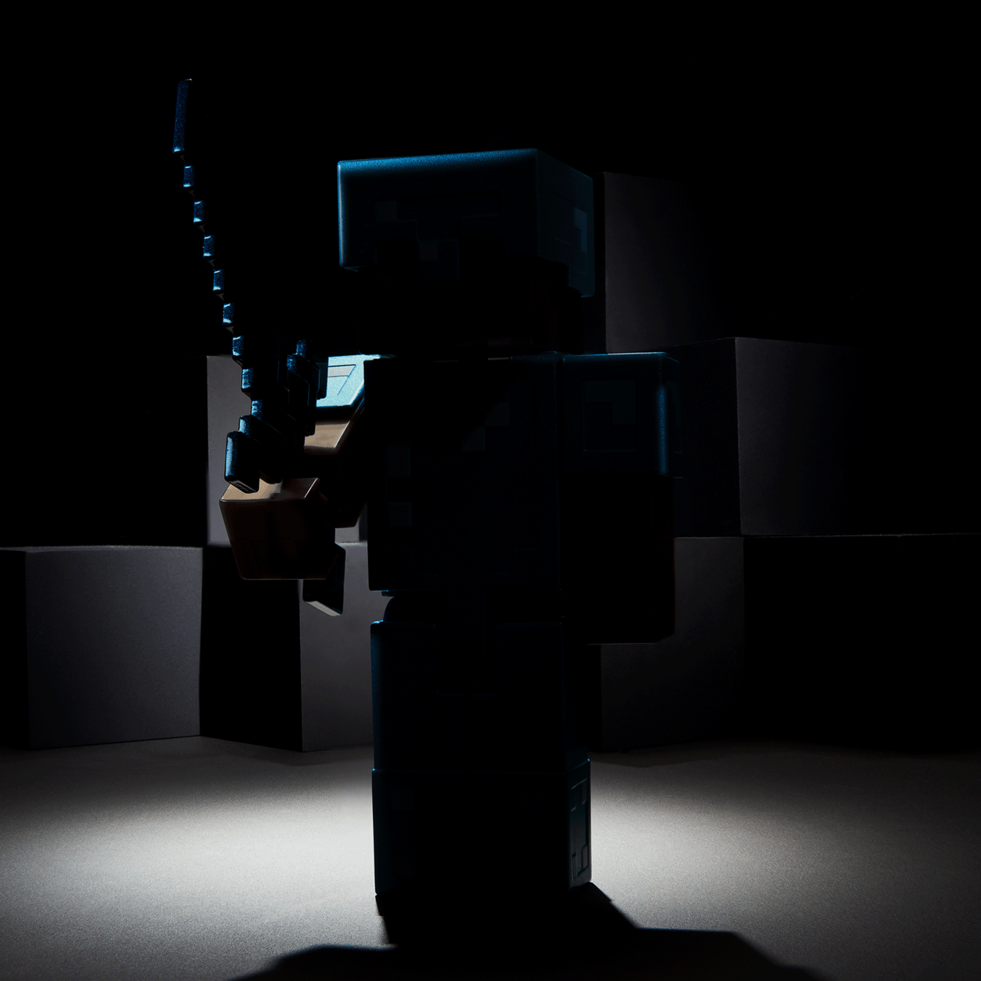 Minecraft Diamond Level Steve Collector Action Figure - Image 10