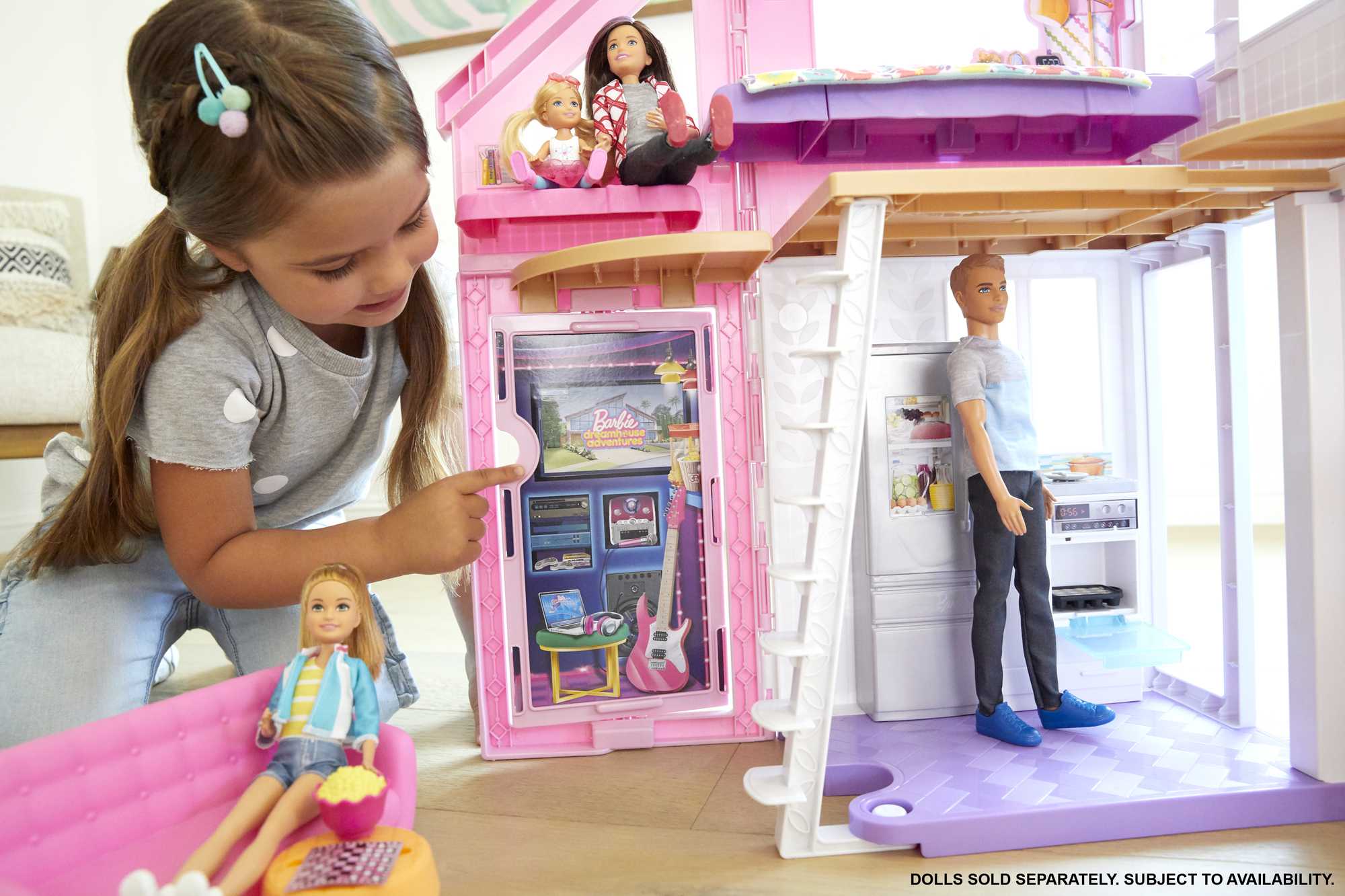 Barbie Malibu House Dollhouse Playset With 25+ Furniture And Accessories (6 Rooms) - Image 2