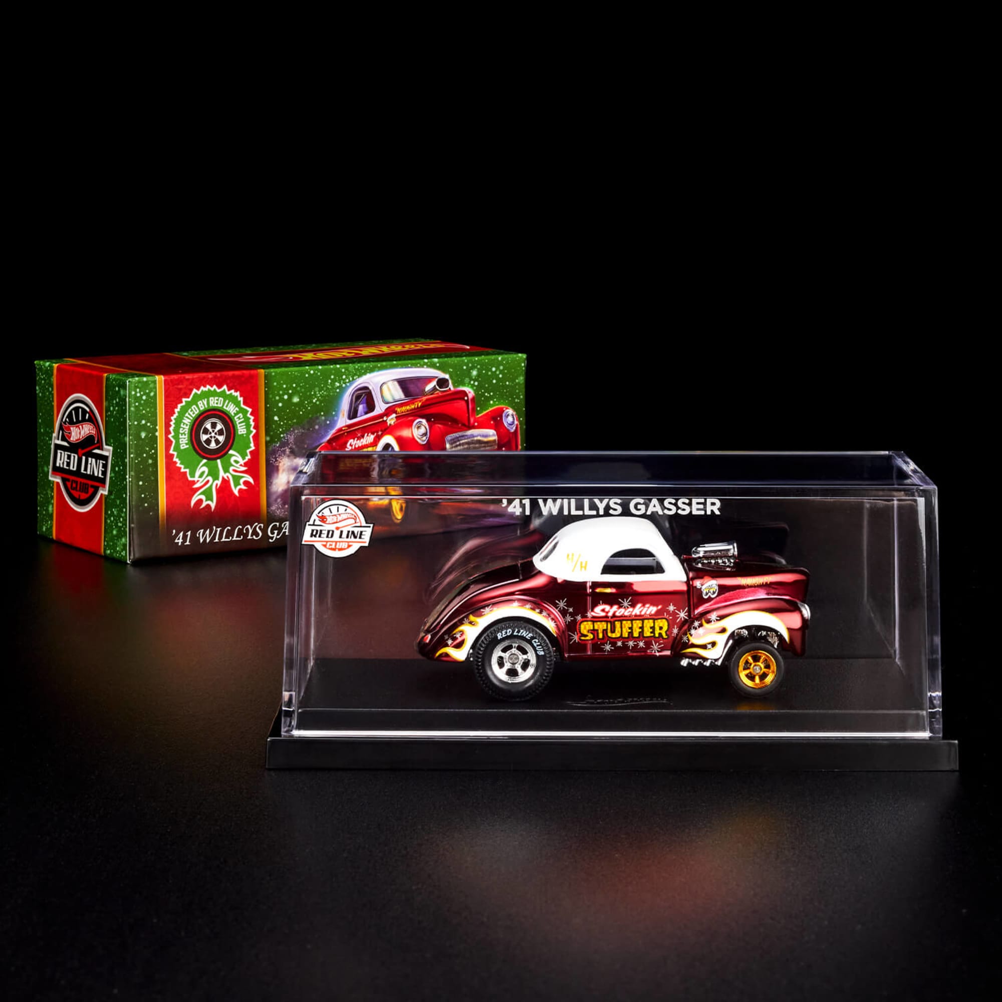 Hot Wheels RLC Exclusive '41 Willys Gasser Holiday Car - Image 11