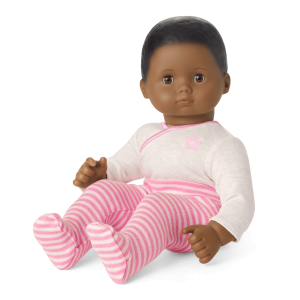 Bitty Baby® Doll #1 with black hair in Pretty Pink