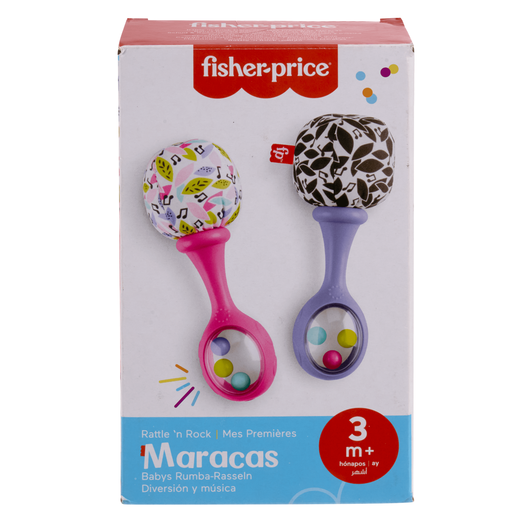 Fisher-Price Rattle 'n Rock Maracas Set Of 2 Baby Rattles. Newborn Toys. Pink - Image 6