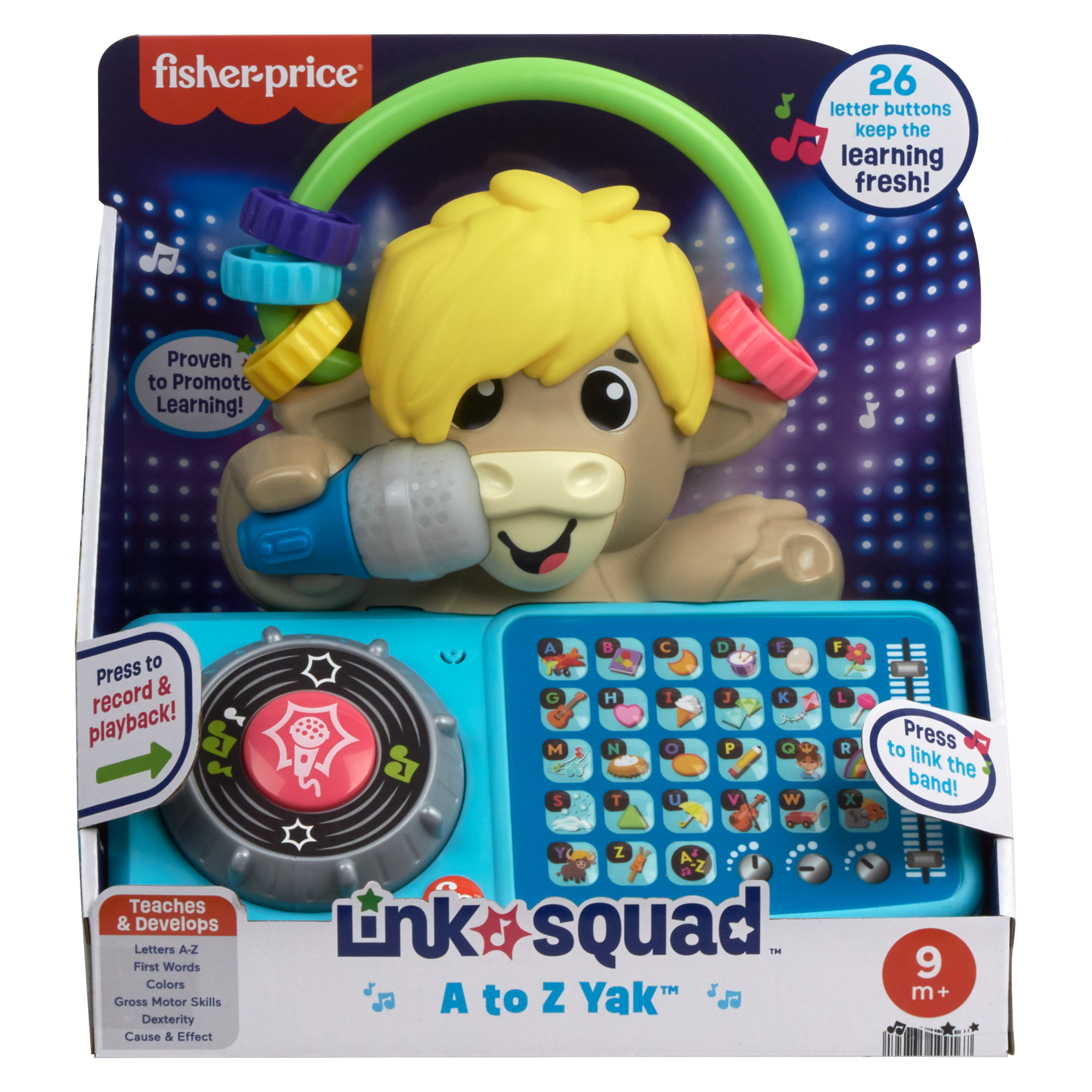 Fisher-Price Link Squad A To Z Yak Baby Learning Toy With Music & Lights - Image 6
