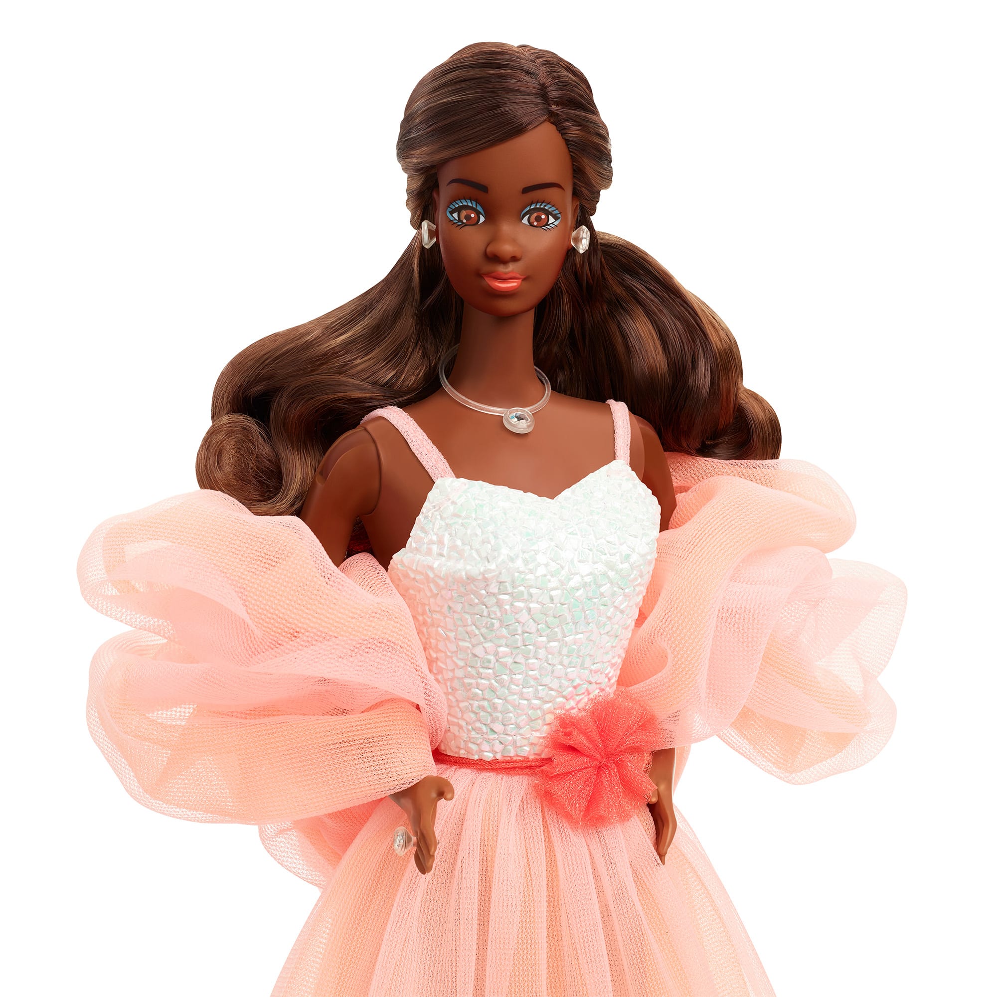 Peaches 'n Cream Barbie Doll. Brown Hair - Image 8