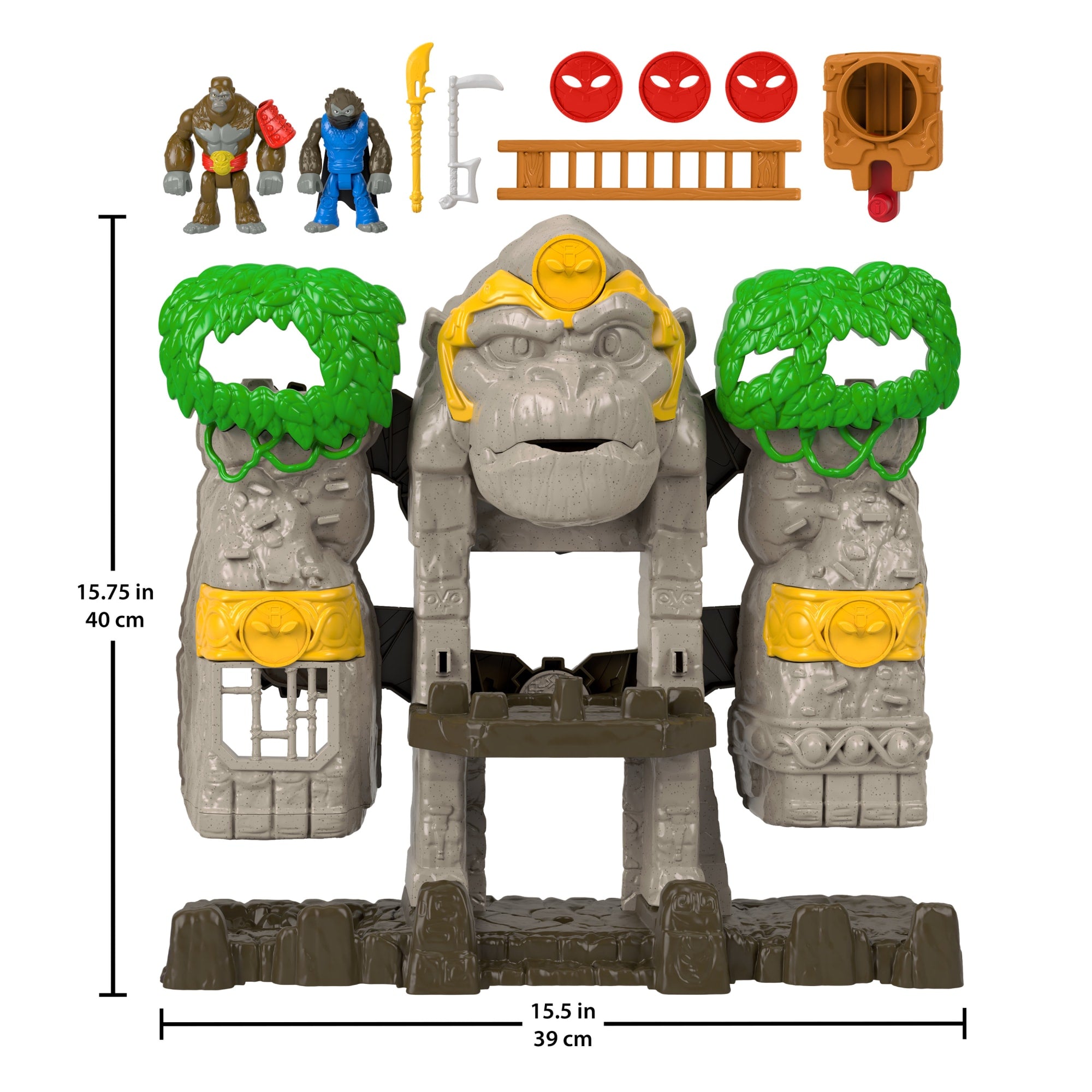 Imaginext Gorilla Fortress Playset With Toy Figures And Accessories. Preschool Toys - Image 6