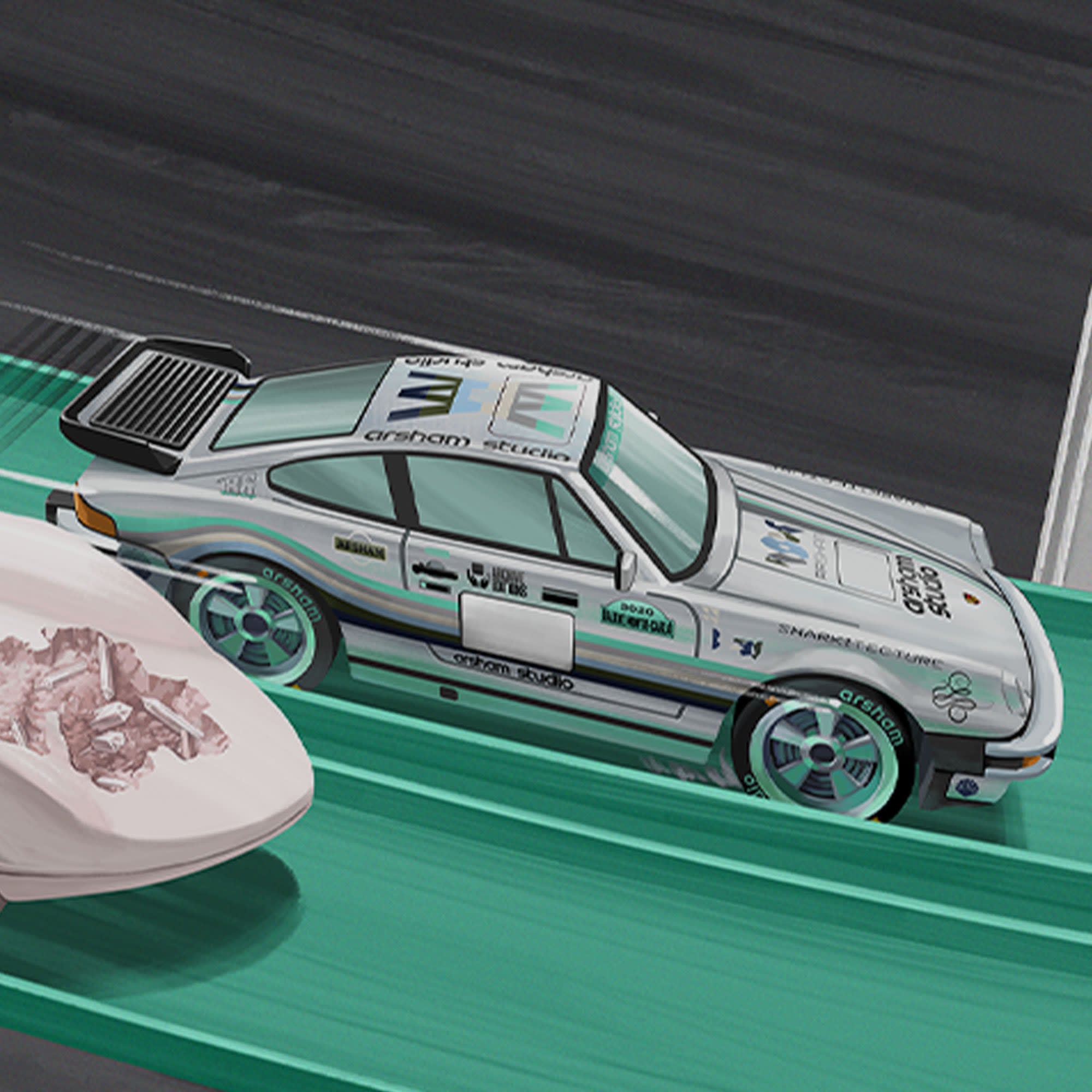 Hot Wheels x Daniel Arsham Legends Archive Lap 3 Poster - Image 4