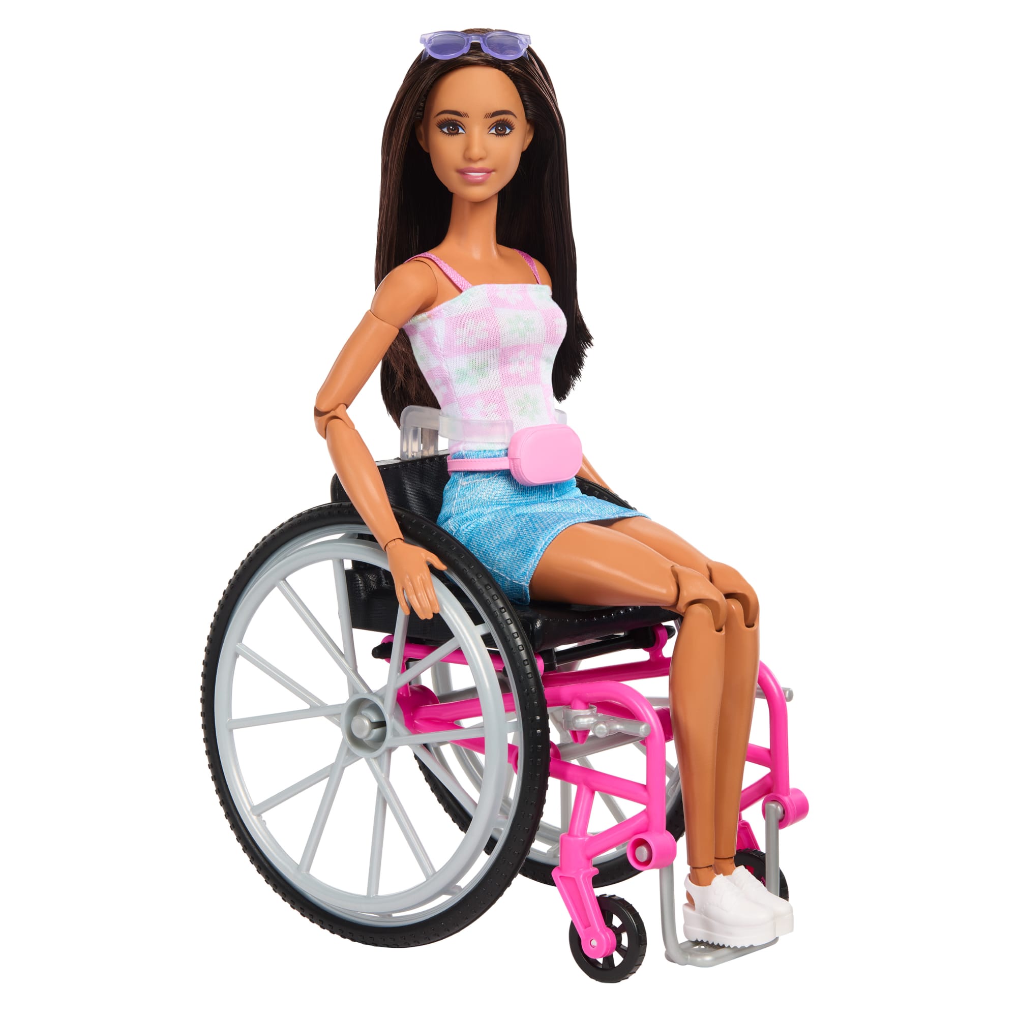 Barbie Doll & Service Dog Playset With Wheelchair. Ramp & Accessories. Brunette Fashion Doll - Image 4