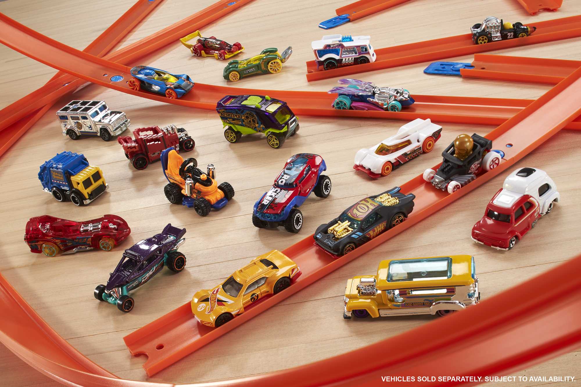 Hot Wheels Cars. Set Of 50 Toy Cars. Trucks & Aircraft in 1:64 Scale - Image 3