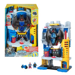 Imaginext DC Super Friends Ultimate Headquarters Playset With Batman Figure. 10 Piece Preschool Toy