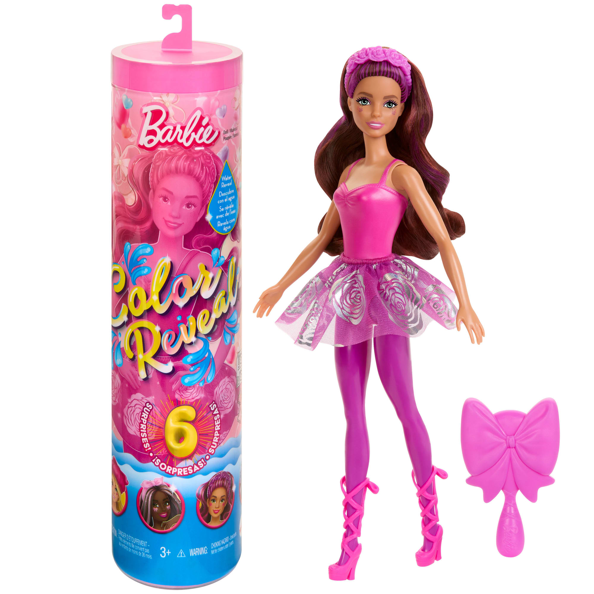 Barbie Color Reveal Ballerina Series Doll & Accessories. 6 Balletcore-inspired Surprises - Image 6
