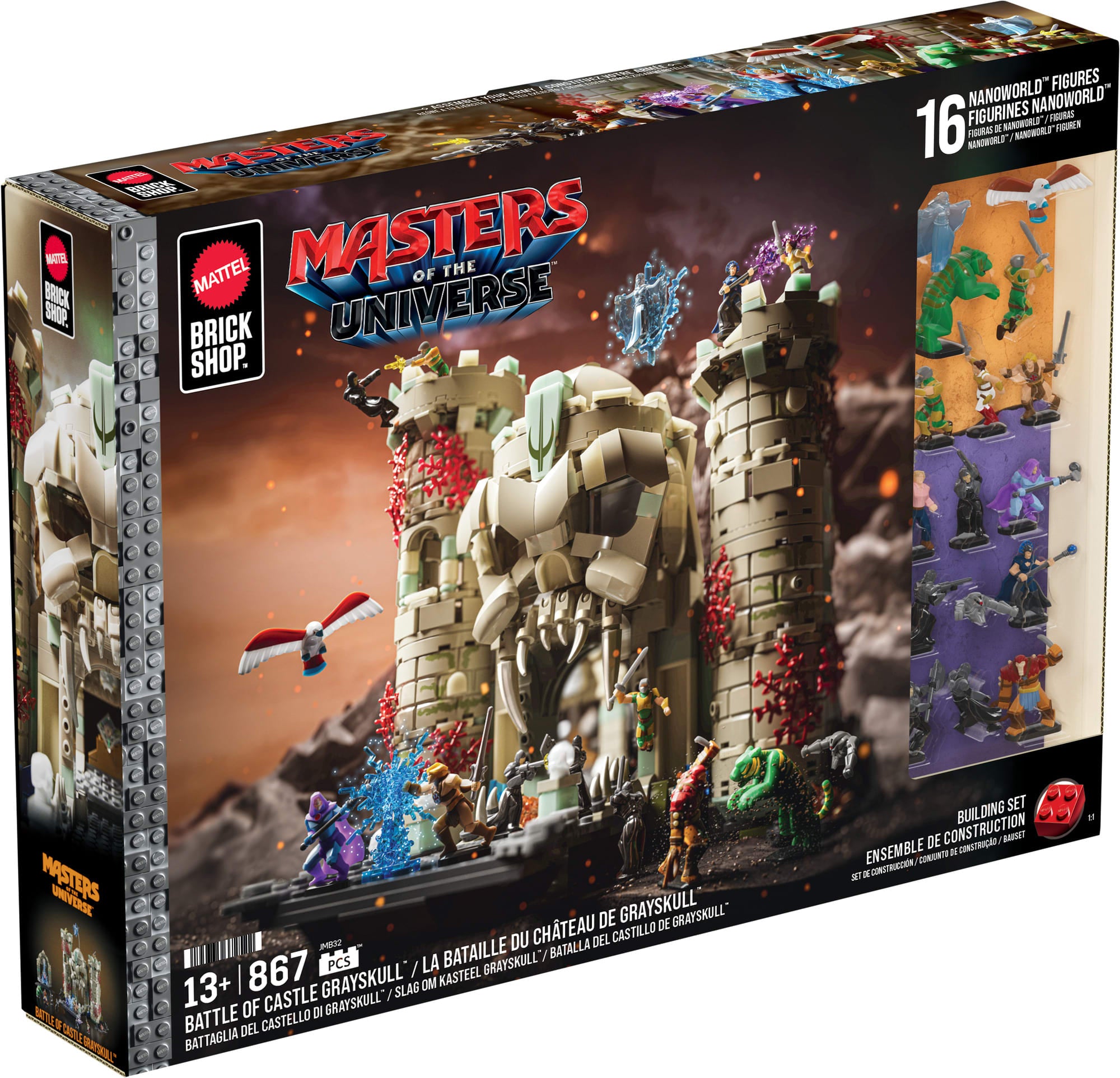 Mattel Brick Shop Masters of the Universe Battle of Castle Grayskull Building Set - Image 8
