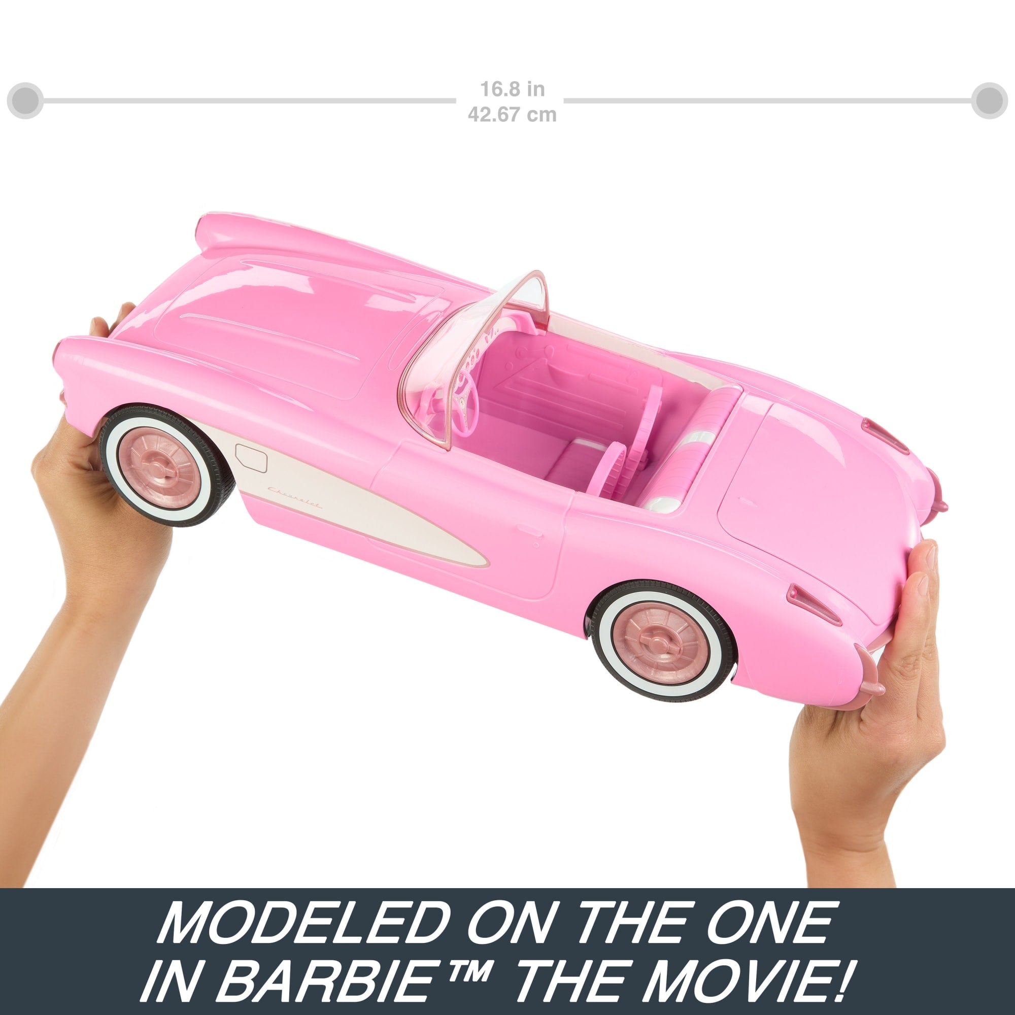 Hot Wheels RC Barbie Corvette. Remote Control Corvette From Barbie The Movie - Image 3